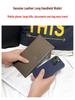 Women's Ultra-Thin Genuine Leather Wallet 2025: Top Grain Cowhide Clutch with Phone & Card Holder, Simple Zipper Design