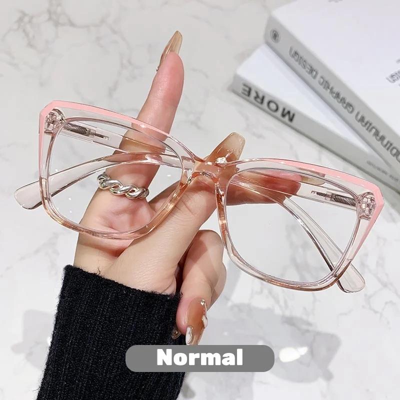 New Fashionable Photochromic Womens Reading Glasses Ultra Light Anti Blue Light High Quality Look Young Luxury 1.0