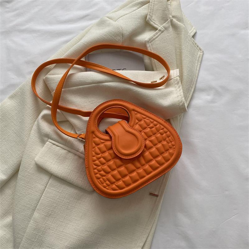 

Модная уличная сумка через плечо из искусственной кожи для женщин 2023, модная повседневная сумочка оранжевый