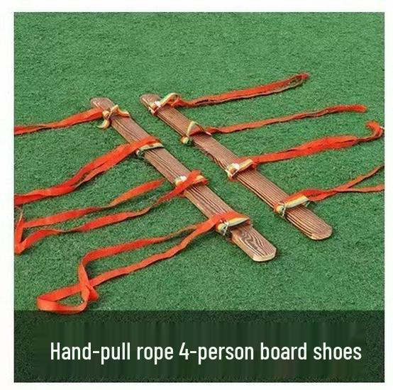 Teamwork Wooden Clogs for Plank Racing - Fun Sports Props