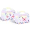 Cutie Cadou Carton Decorare Petrecere de Ziua de Naștere Fată, Cutie Portabilă pentru Gustări Bomboane Fluture