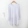 Women Plus Size V-Neck Tshirt Loose Casual Summer Top Modal Solid Color Tee Comfortable XL To 8XL T-Shirt