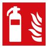BF001 FIRE EXTINGUISHER Sign 15x15 Sticker Self-adhesive Foil