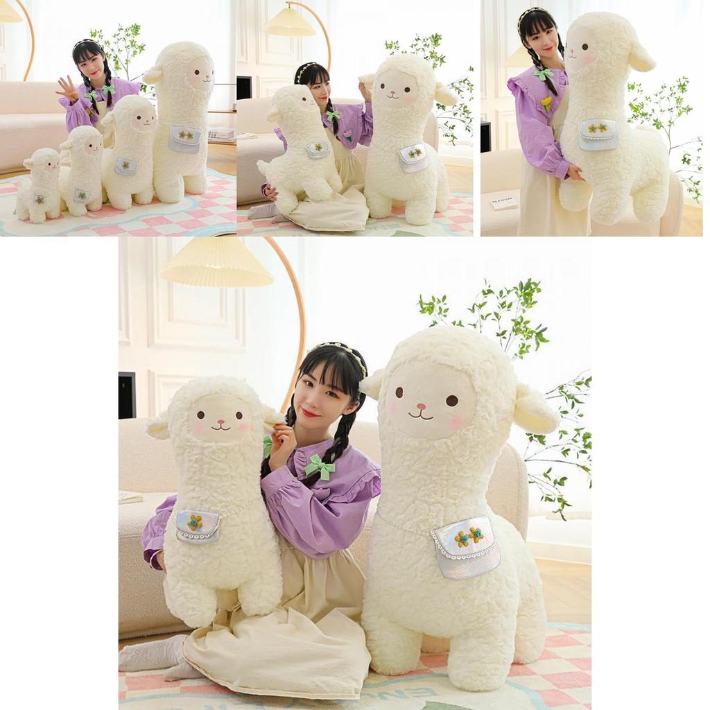 Adorable Alpaca Plush Toy Soft Stuffed Animal Cuddly Doll For Girls And Kids Gifts