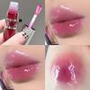 Mirror Water Light Sparkling Lip Plumping Lip Gloss Lasting Moisturizing Jelly Glass Lip Tint Waterproof Korean Makeup Cosmetics