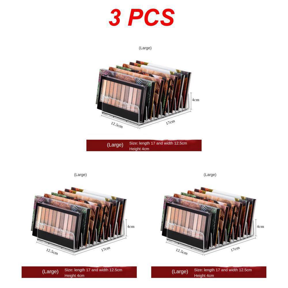 1~5PCS Acrylic Compact Eyeshadow Palette Organizer Display Tray Storage Box Cosmetics Makeup Rack Holder Drawer Organizer 7 Grid