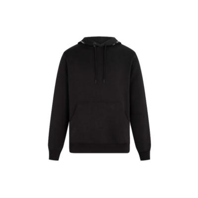 Casual Drawstring Hoodie With Simple Print Men Tops Black J319701-BEH