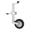 Anhängerstützrad mit Rad, 150 kg Tragfähigkeit, Robuster Anschraubbarer Anhängerkupplungsstützfuß mit Einzelrad & Ergonomischem Griff, 230 mm Hubweg, Passend