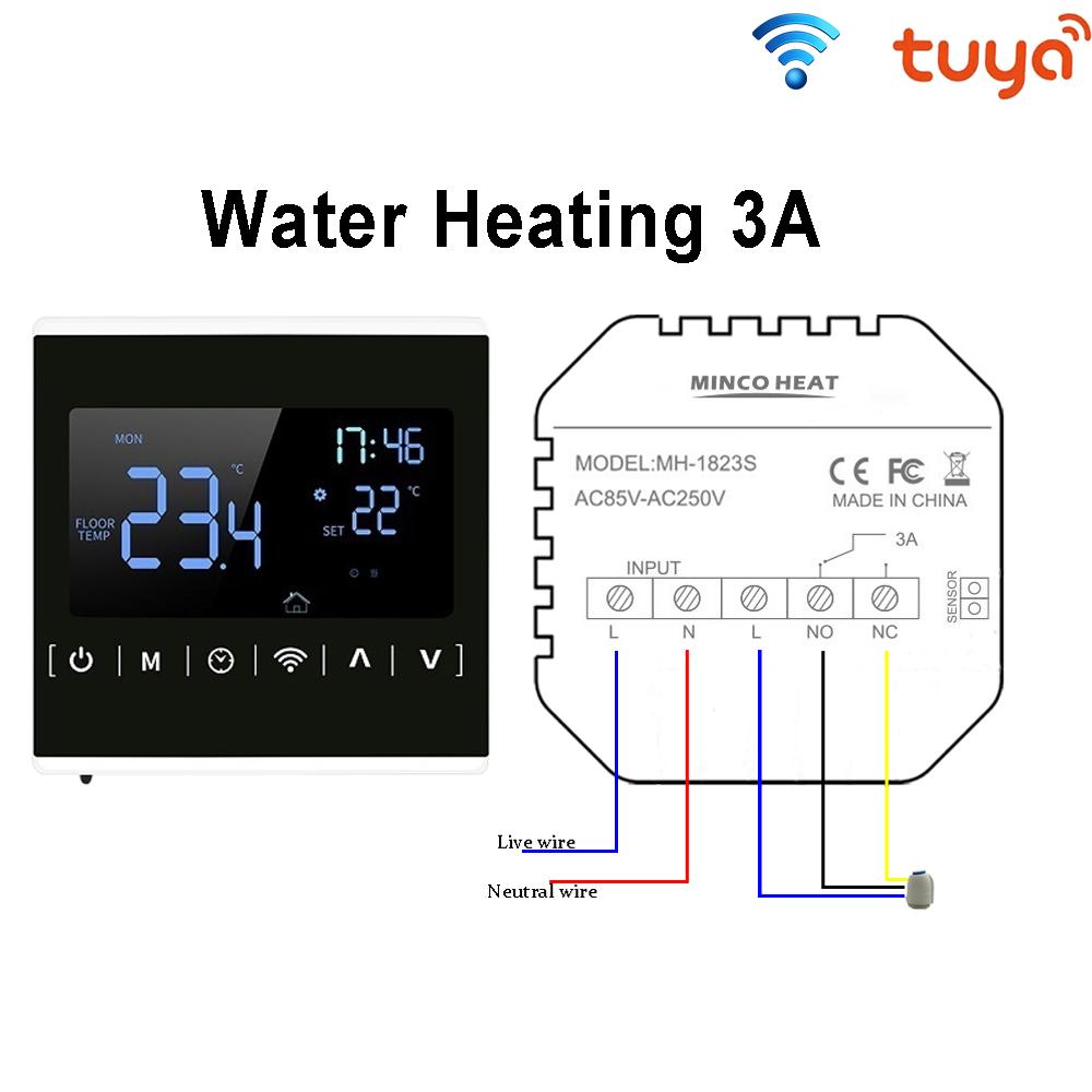 Thermostat TuYa Smart WiFi Thermostat Water/Electric floor Heating Water/Gas Boiler Temperature Controller for Alexa Google Home