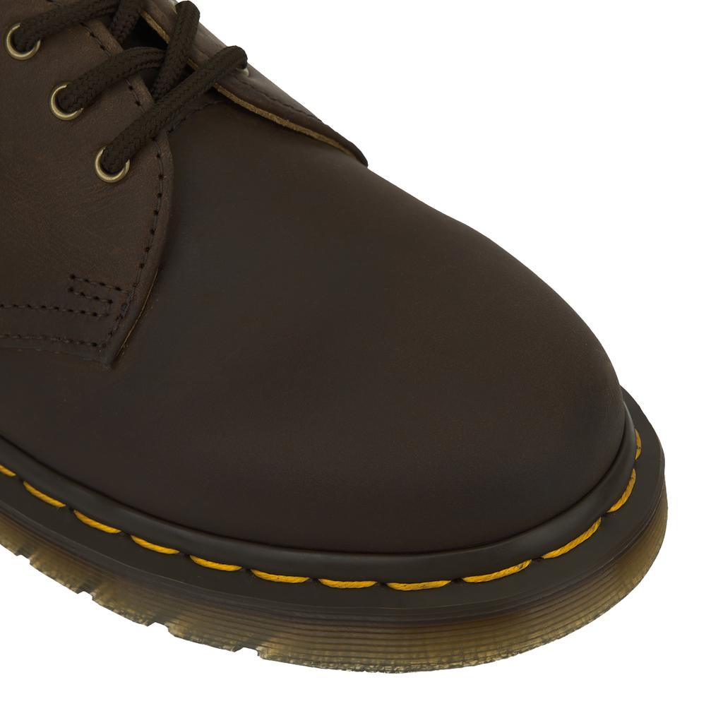 Dr. Martens 1461 Crazy Horse Leather Flat Low-Top Casual Shoes Unisex Sneaker Brown Yellow 11838201