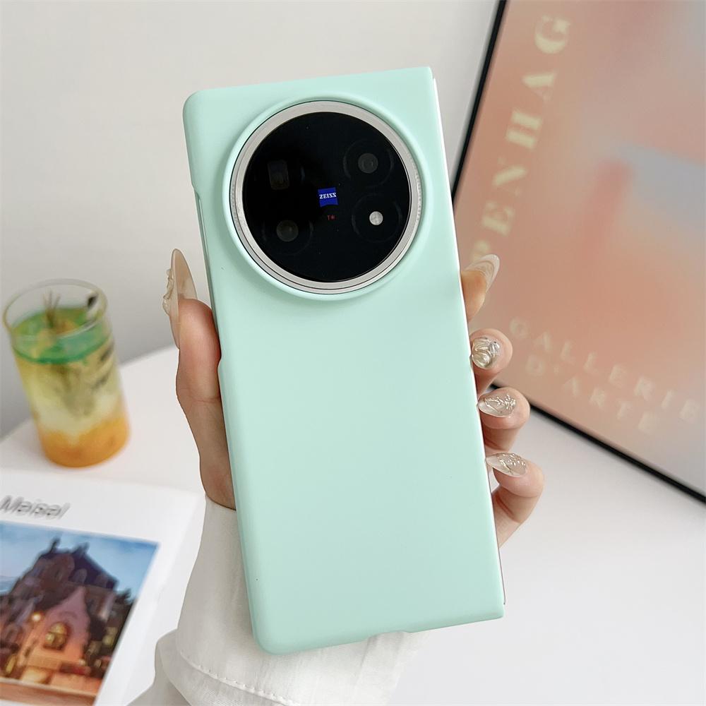 Solid Color Phone Case For VIVO X Fold 5 PC Hard Shel Ultra-Thin Protective Fold5 Back Cover