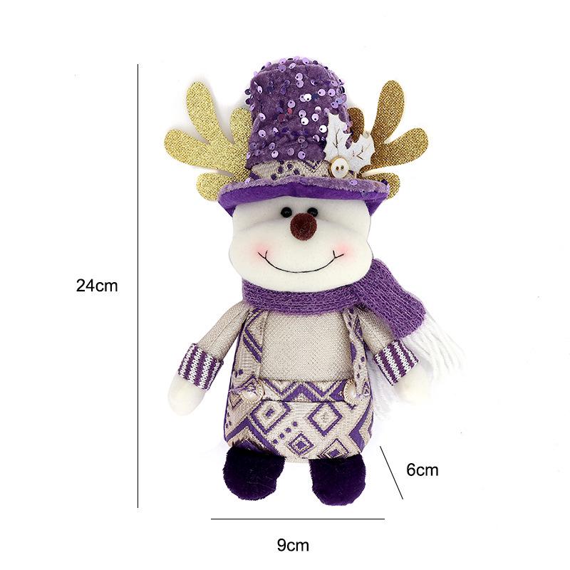 High-end Knitted Christmas Gnome Plush Ornament with Pointed Hat