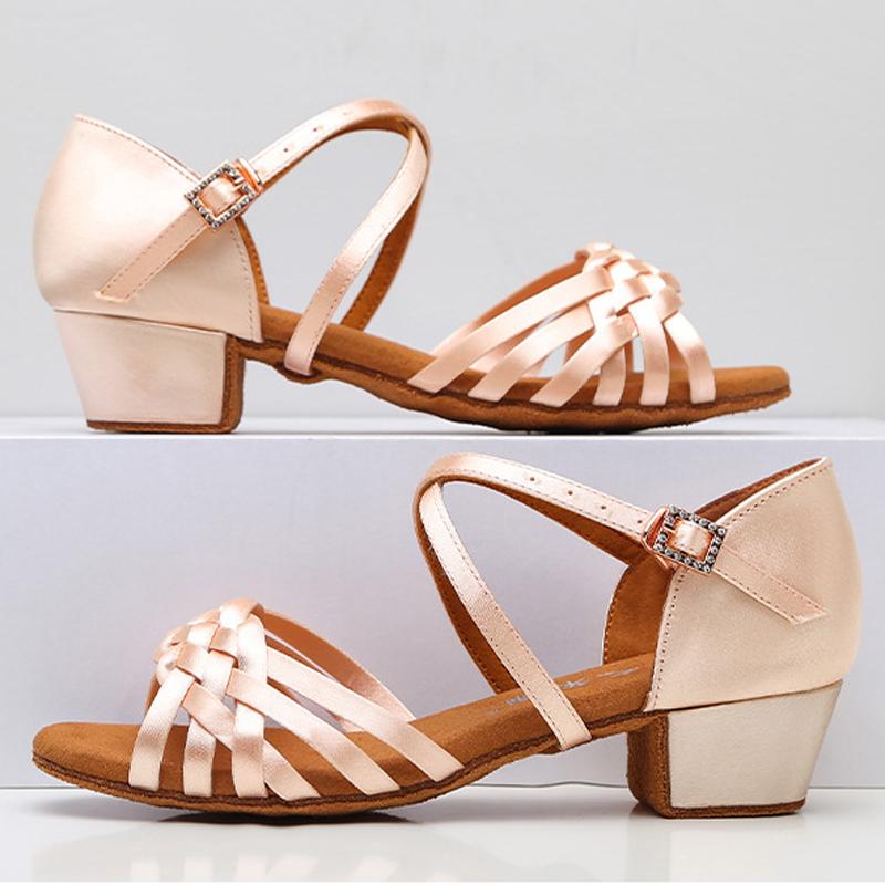 Kinder Latein Tanzschuhe Mädchen Frau Standard Tango Tanzschuhe Großhandel Tanzschuhe Für Mädchen Niedriger Absatz Kinder Salsa Sandalen