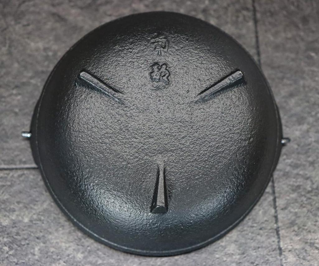 Asahi Nanbu Iron Irori Vnější průměr 1 s dřevěným víkem komerční zboží Hrnec, Hrnec, 15 cm, vinná réva, (kompatibilní s plynem/IH),