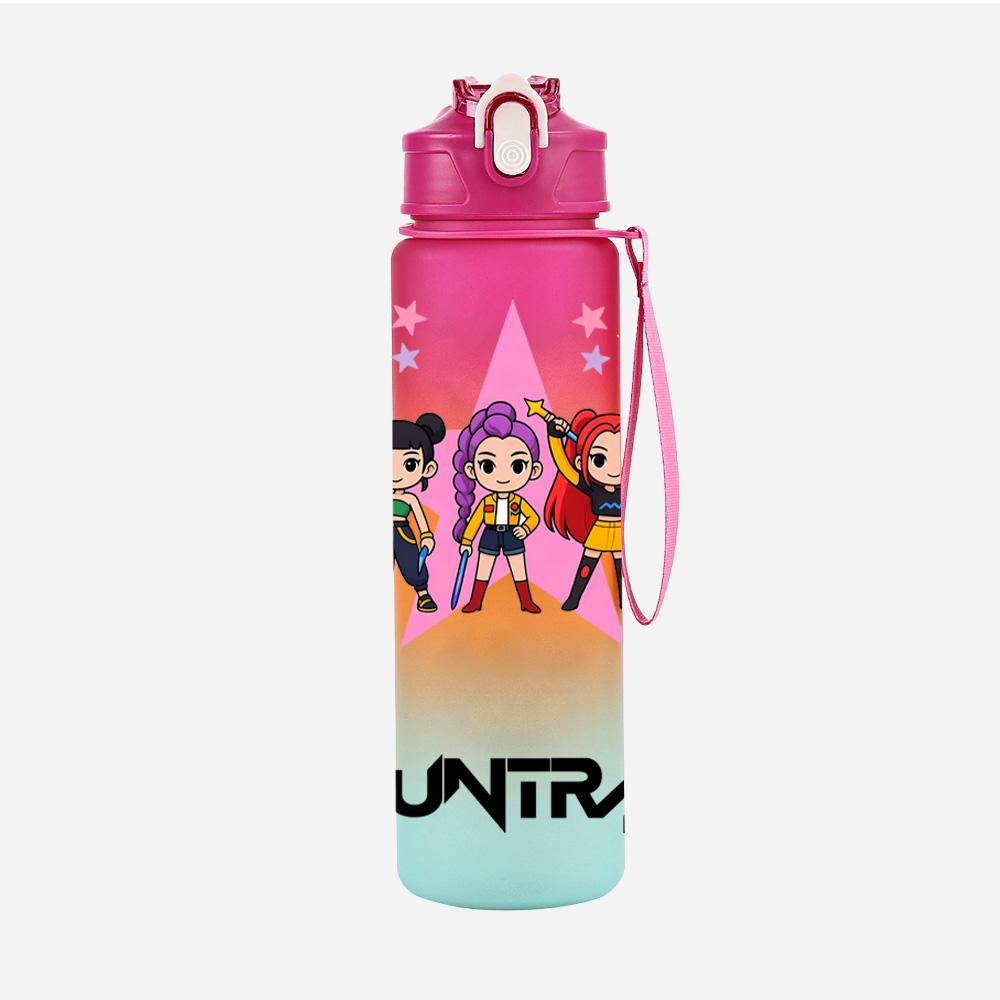 Anime Demon Hunters Printed Character Water Cup Demon Hunters Outdoor Portable Drinking Bottle for Boy Girl Gift