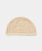 Kueo Cotton Scallop Short Beanie (Natural)