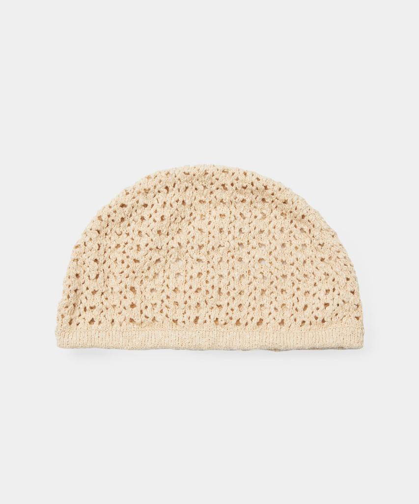 Kueo Cotton Scallop Short Beanie (Natural)