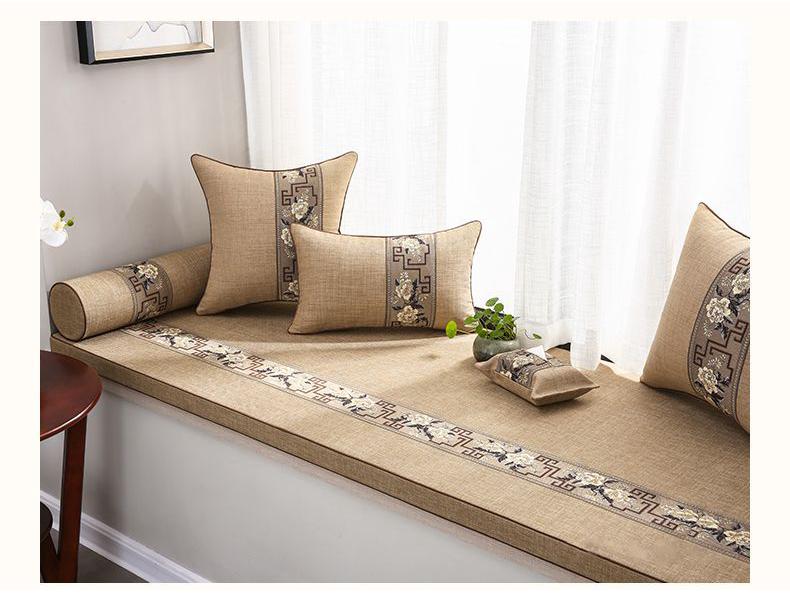 Chinese Style G5Z Throw Pillow Cushion with Core for Sofa & Bed