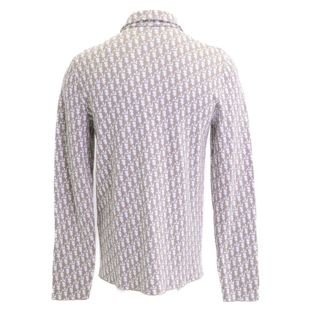 Dior [Excellent Condition/Domestically Authorized] 023M550AT099 Oblige All-Over Print Long Sleeve Shirt/ Tops S BrownUsed