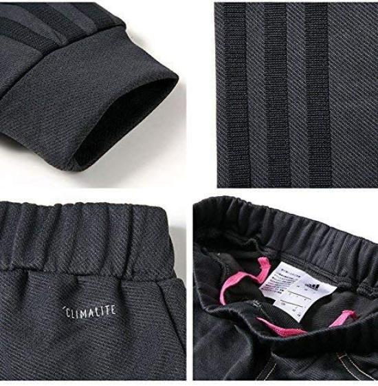 Adidas Climalite adidasDAYS Jersey Jacket and Pants Size 140 Black Denim-Style Set, (135-145cm), DJH98×DJH99,
