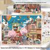 Micro Ink 3D Cartoon Decompression Stickers for DIY Miniature Scene Journals