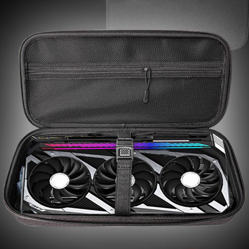 Storage Box for RTX4060/RTX4070i/RTX4080S/RTX4090 Graphics Hard EVA Case with Handle Graphics Card Travel Carrying Bag