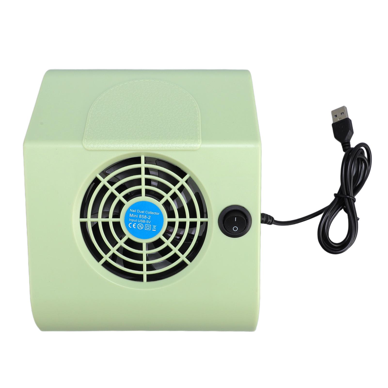 

40W Nail Dust Collector USB Powered Plug in Use Strong Suction Nail Extractor Vacuum with 2pcs Dust