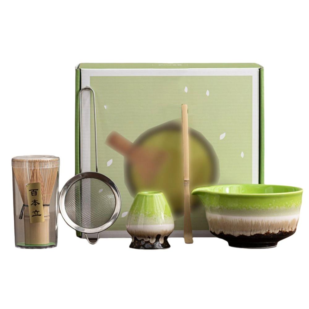 5Pcs/Set Tea Sticks Japanese Matcha Tea Set Reusable Chasen Traditional Matcha Gift  Home Brewing