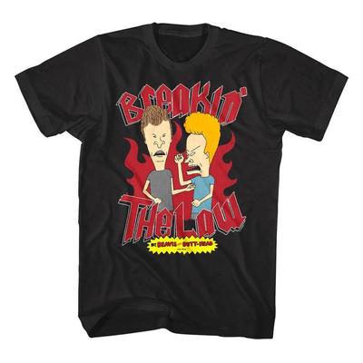 Beavis and Butthead Breakin the Law Men's T Shirt Teenage Crime Spree