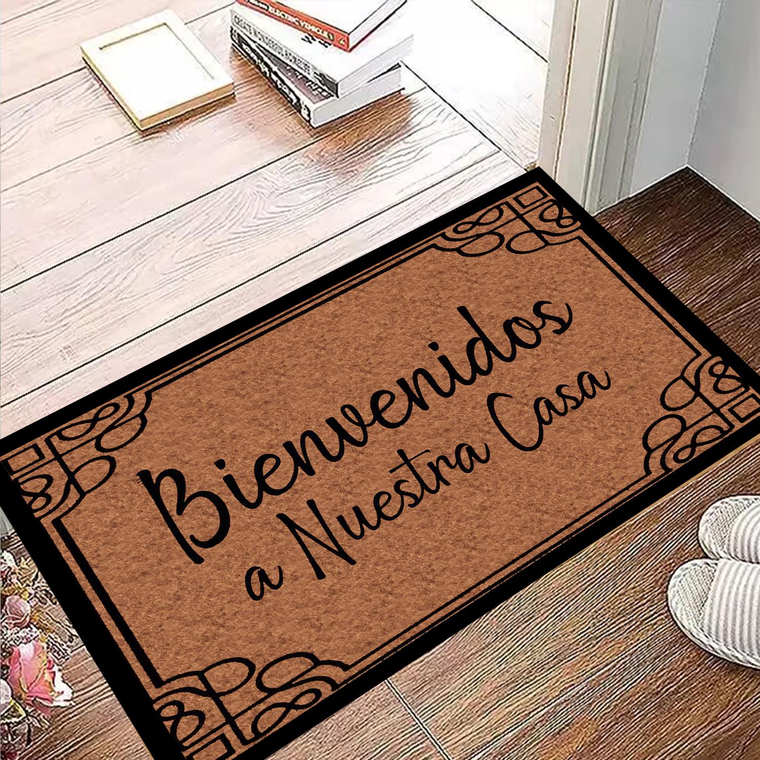 Welkom in Ons Huis Spaanse Deurmat Rubber Welkom in Mijn Huis Deurmat Verhuisfeest Cadeau Grappige Vloermat Kamer Decoratie 24x16 Inch