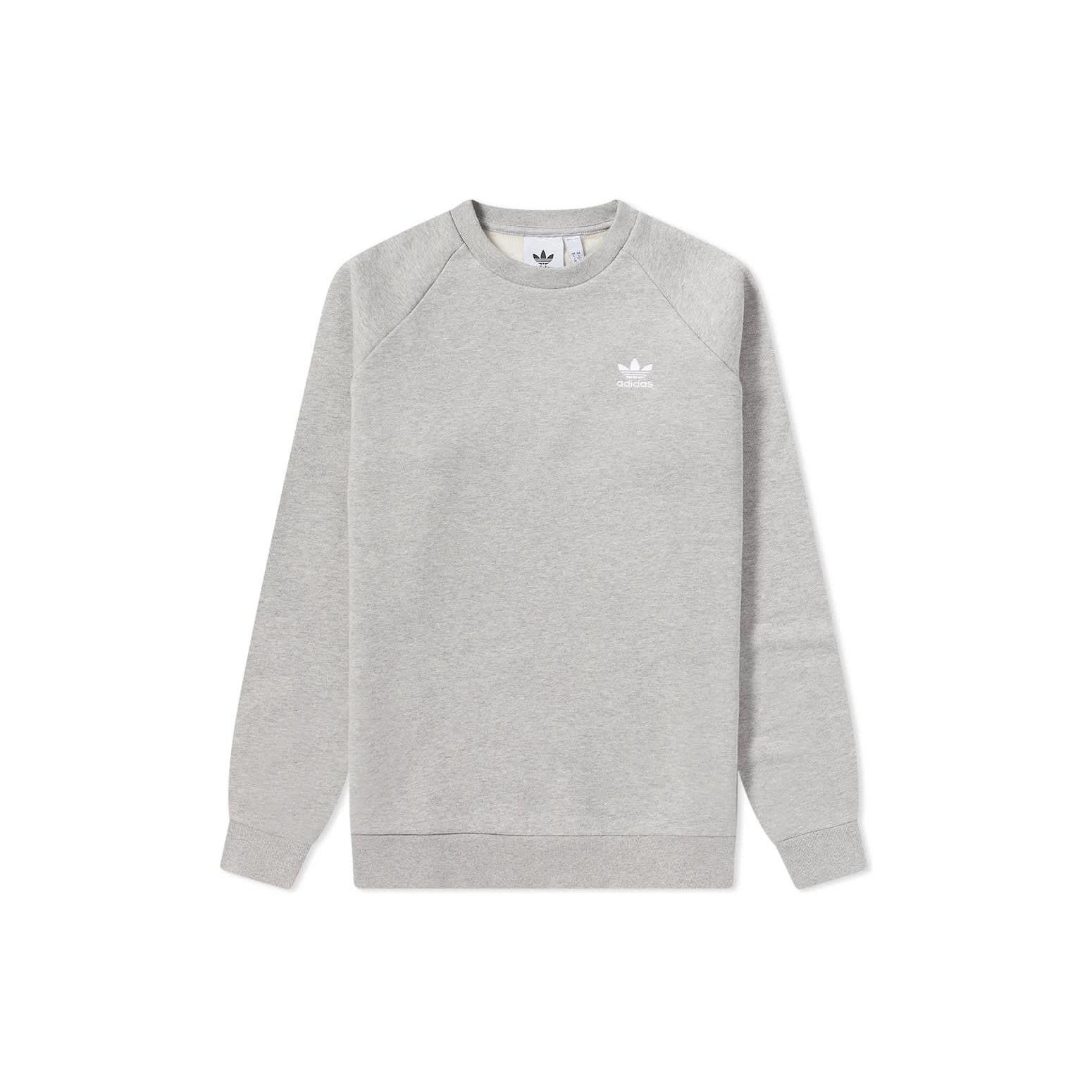 adidas originals Adicolor Essentials Trefoil Crewneck Sweatshirt  Grey  Men s H34642 S