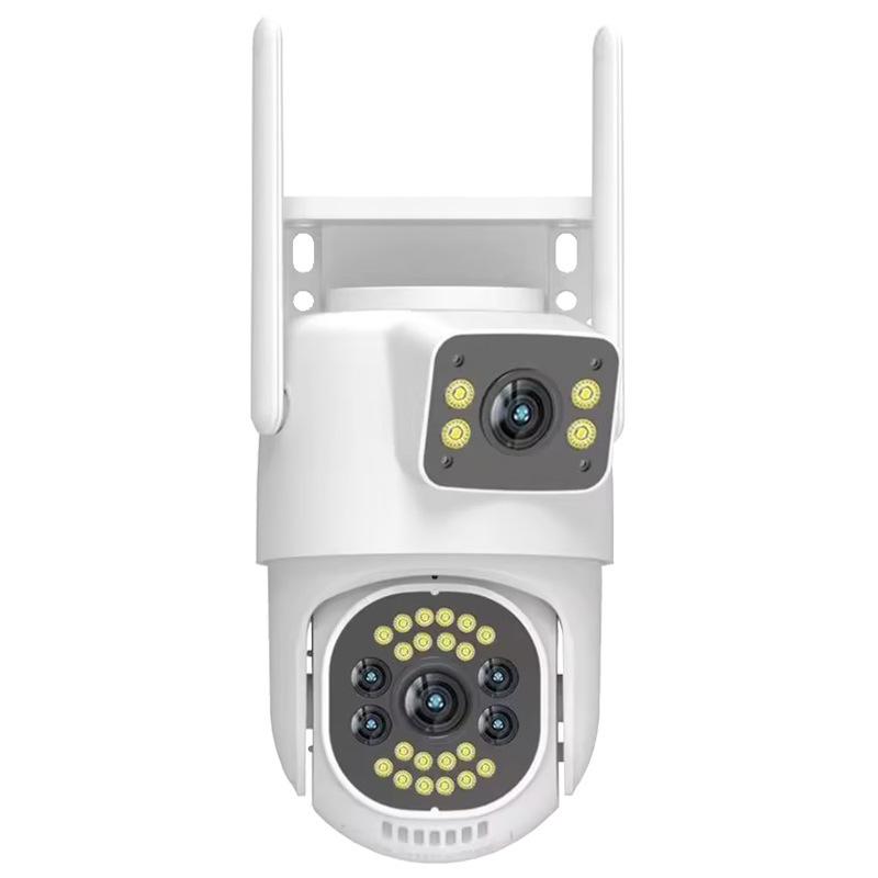 4M Dual-Lens 360° PTZ Wireless Outdoor Waterproof Surveillance Camera with 4G Connectivity