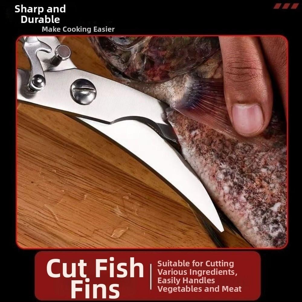 Ergonomic Chicken Bone Scissors Sharp Food Shears Household Tools Kitchen Scissors Outdoor Camping