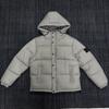 Mens Hooded Quilted Short Puffer Jacket Streetwear Casual Winter Warm Coat