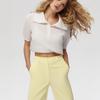 Spring/Summer 2025 Women's Cross-Border Openwork Knit Bubble Sleeve Sweater