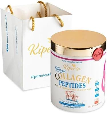 Kiperin Collagen 100% czysty i naturalny kolagen o wysokiej zawartości bioaktywnego i biokorzystnego suplementu diety (500g) - 50 dni