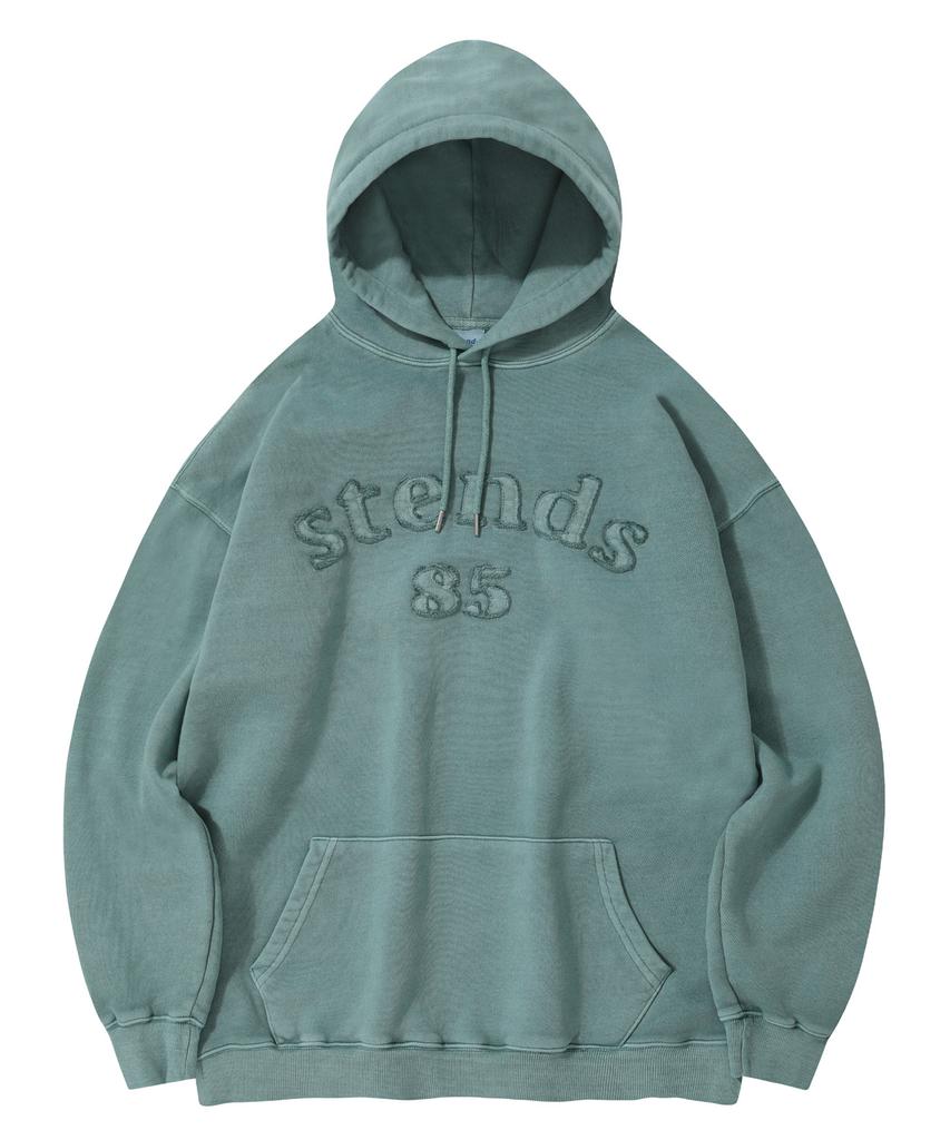 [M~4Xl] Pigment Arch Logo Hoodie_Green