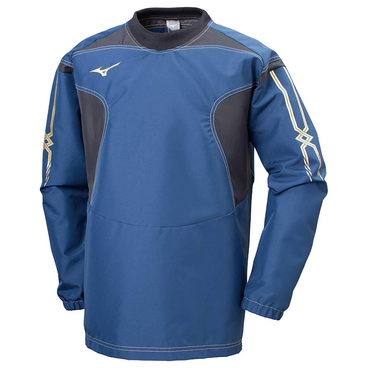 

Mizuno Tough Breaker Training Dress Size 2XL Shirt, Standard, Durable, Windproof, Wear, 32ME9181, Navy,