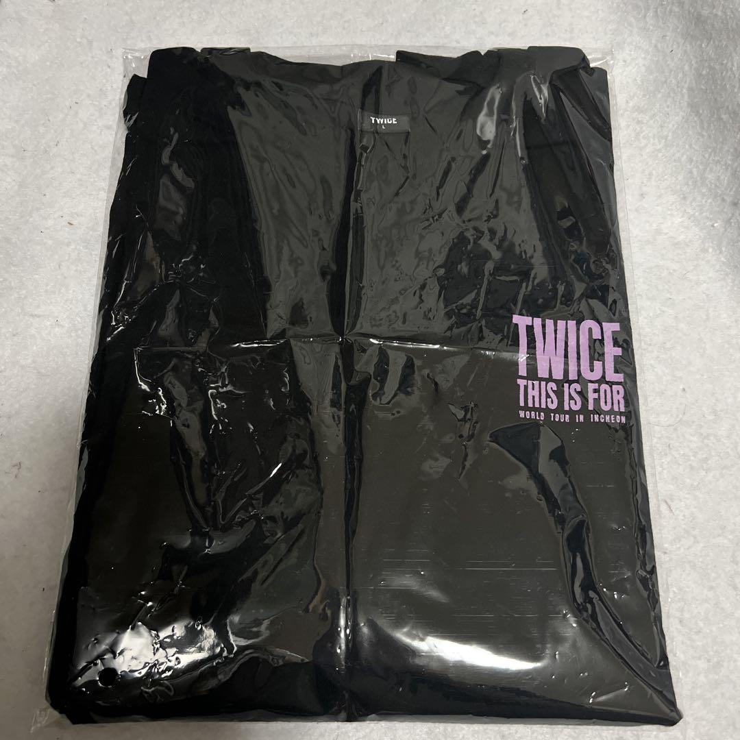 

[Б/У] Отправка в тот же день ДВАЖДЫ ЭТО ДЛЯ корейского товара Футболка, размер L