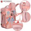 Backpack with a Laptop Compartment Made of Cordura In Pink, Hung On Adjustable Straps - Peterson