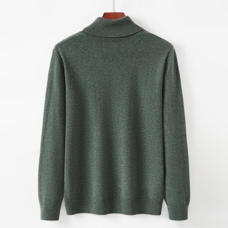 

Мужской свитер из 100% мериносовой шерсти с двойным воротником 3XL