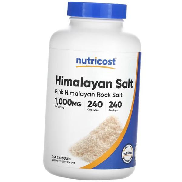 

Sodium from Pink Himalayan Rock Salt, Himalayan Salt 1000, Nutricost 240caps (71647110) 240caps