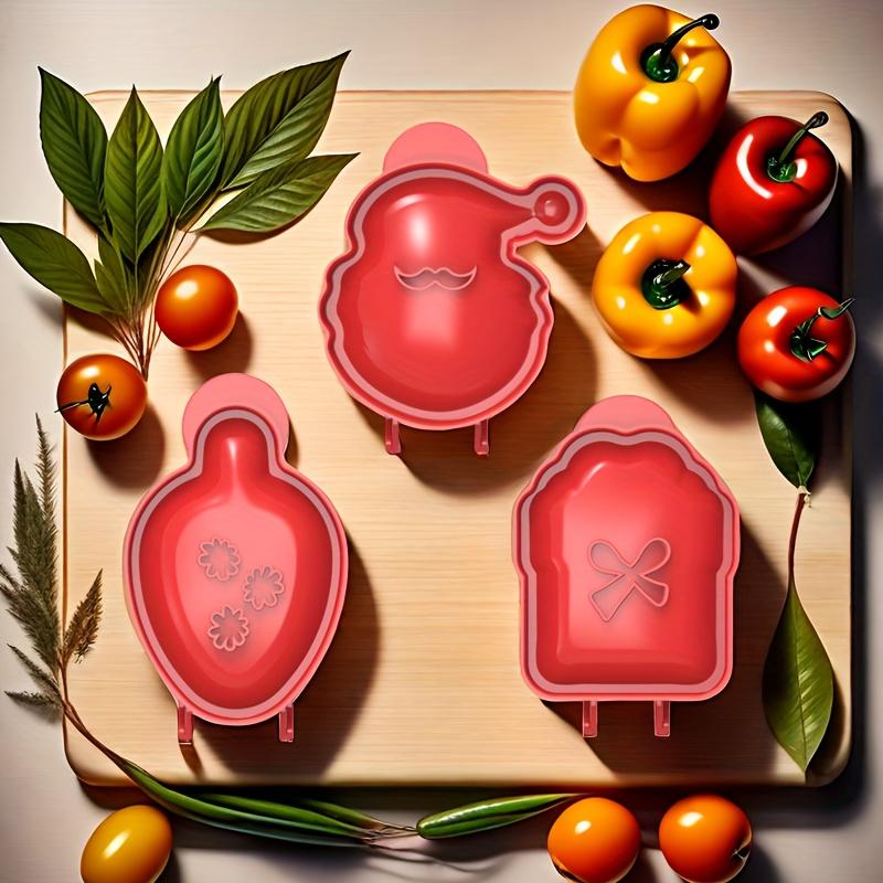 3pcs Christmas Hand Pie Molds Santa Claus Christmas Gift Christmas Hazelnut