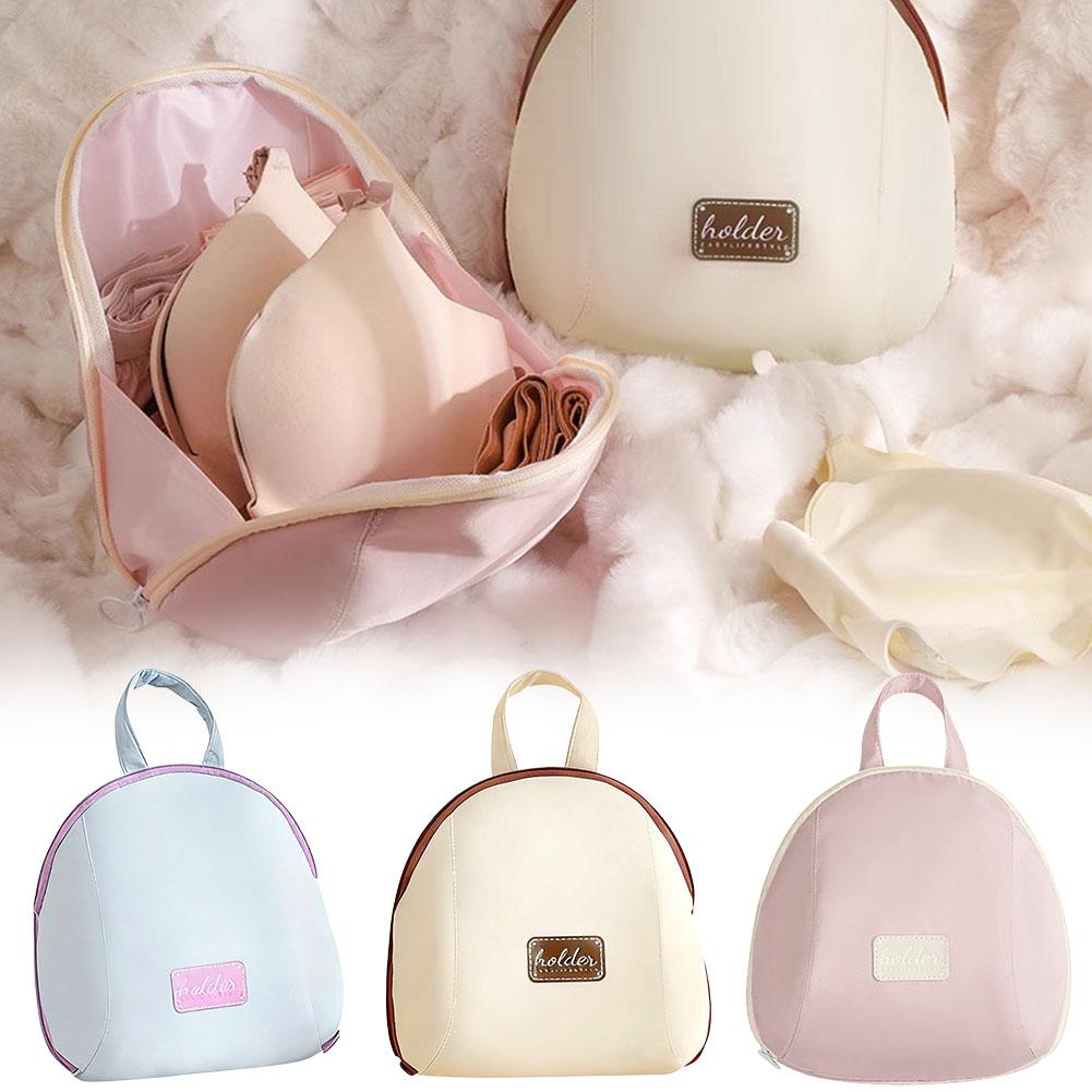 1pc Polyester Fiber Travel Bag for Underwear, Socks, Bra, Handheld Portable Organizer for Intimate Apparel, Ball Shaped