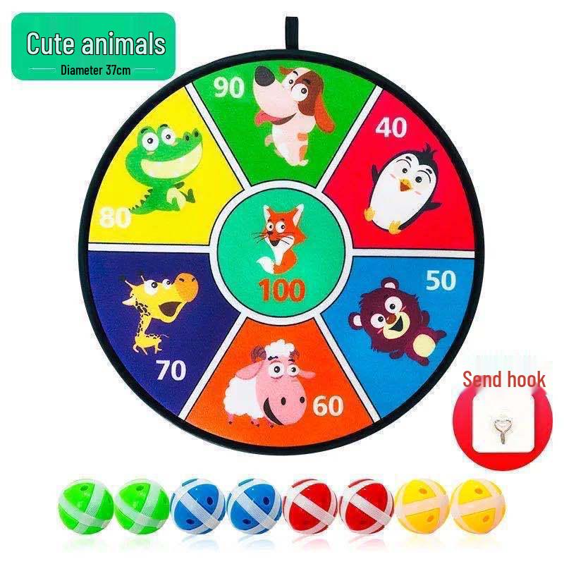 Dartboard Sticky Ball Toy for Kids: Sports, Educational, Parent-Child Fun