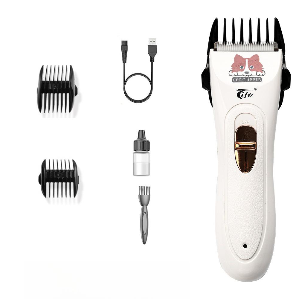 

Portable Pet Hair Trimmer Professional Dog Shaver Trimmer Electric Fader Dog Grooming Equipment Scissors Dogs Hairdresser Canine белый