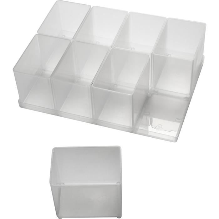 Godets transparents - RAACO - réf 13415 - PP - Mixte - Non personnalisable