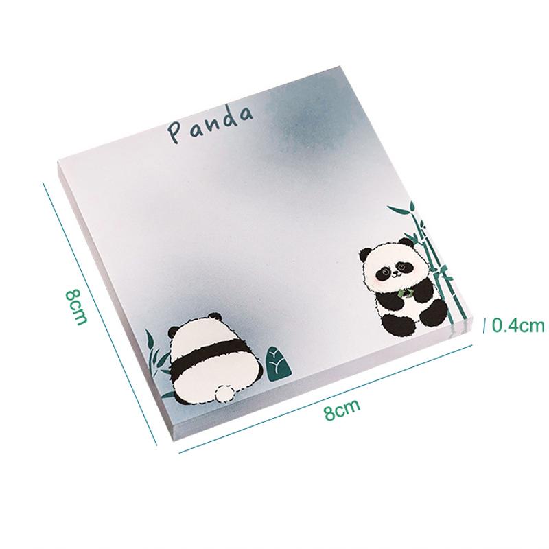 50Sheets Cute Cartoon Panda Sticky Notes Kawaii Students Notepad Office School Accessories Stationery Self Adhesive Sticky Notes