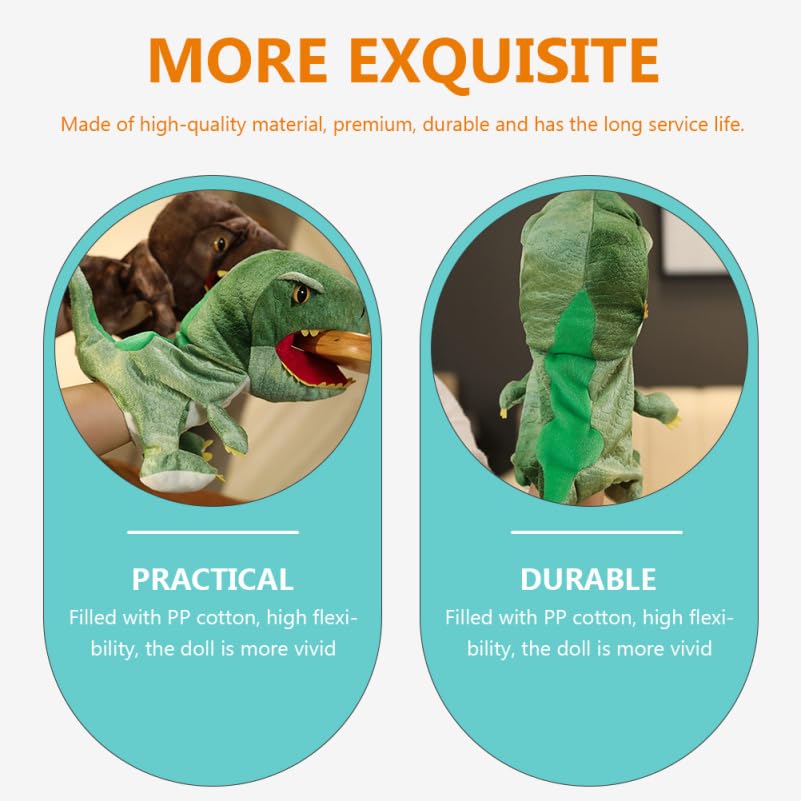 LEDMOMO Tyrannosaurus Hand Dinosaurier Plüschtier zum Entwickeln von Rollenspielen Großartiges Geschenk Puppe, 11,81 Zoll Kinder, Fantasie, Spiel,