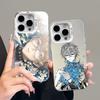 Ike Eveland N-NIJISANJIS Phone Case For iPhone 16,15,14,13,12,11,Pro,Max,Plus,Mini,XS,SE Anti Fall Gray White Matte Hard Bumper